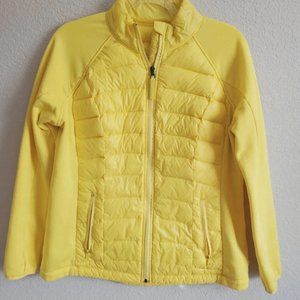 Calvin Klein Performance yellow puff zip jacket